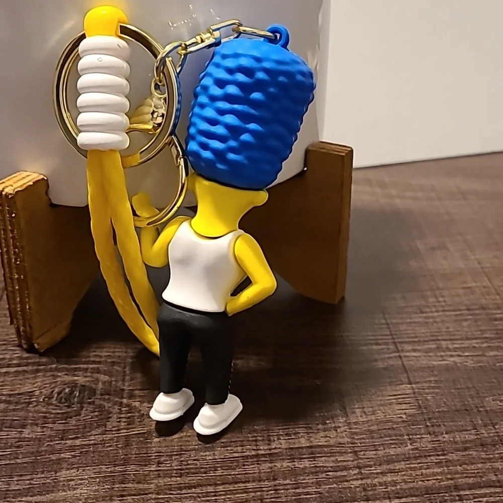 The‎ Simpsons Marge Anti Social Club Keychain Keyring Bag Charm